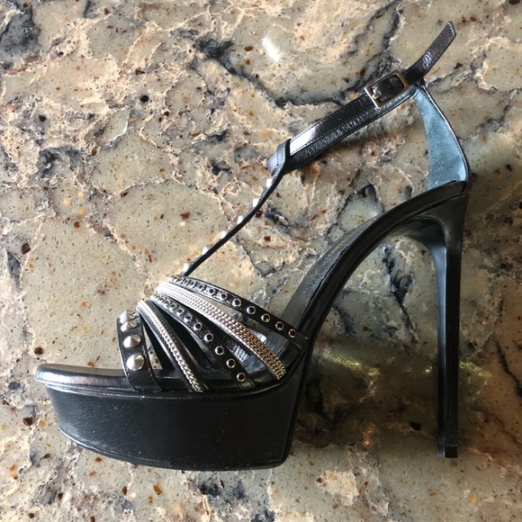 Saint Laurent Paris Seta Calf Nero - Picture 2 of 3